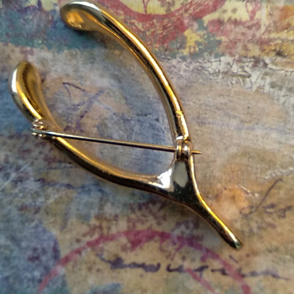 Wishbone brooch - Picture 2 of 2
